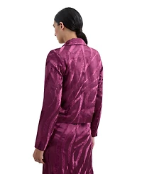 Scalpers Women's Camou Velvet Blazer