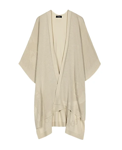 Lauren Ralph Matte Shine Belting Ruana