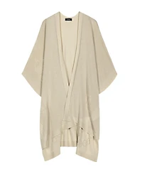 Lauren Ralph Matte Shine Belting Ruana