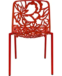 LeisureMod Modern Devon Aluminum Chair, Set of 4