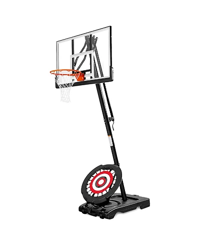 Ie Sports Portable Basketball Hoop, Adjustable Height, 54" Backboard and Rebounder