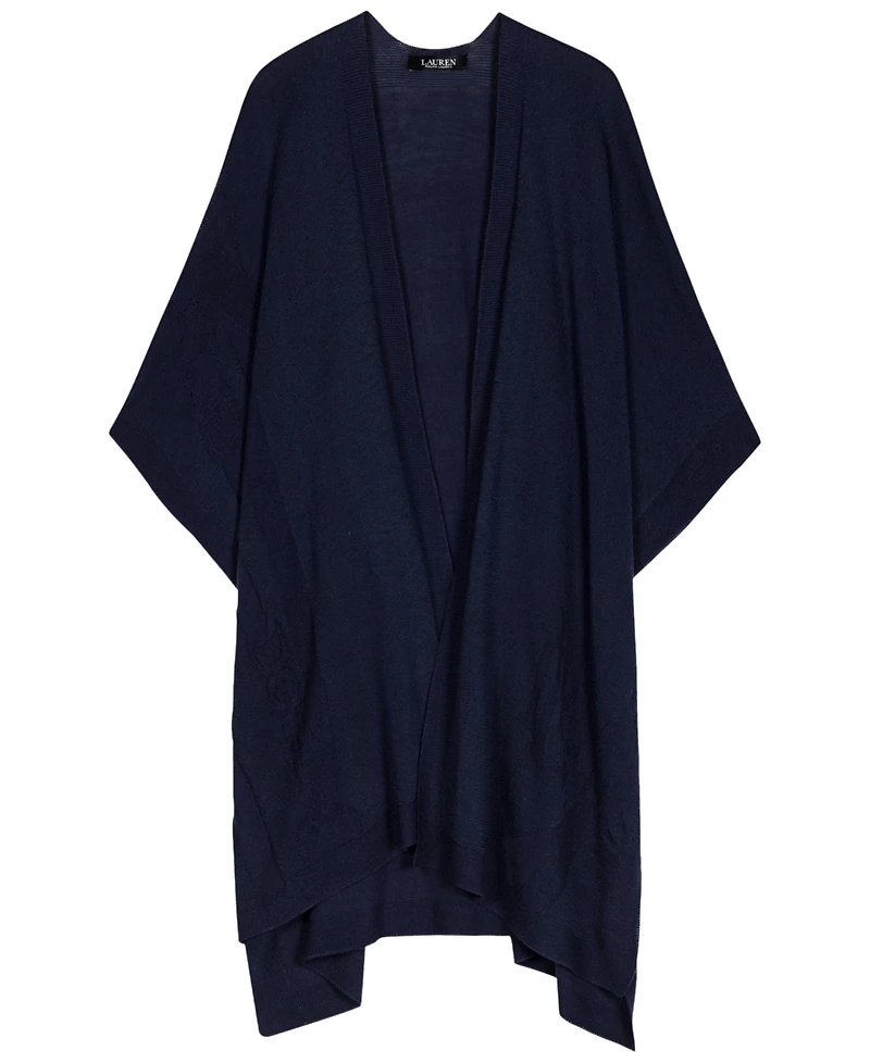 Lauren Ralph Lauren Matte Shine Belting Ruana