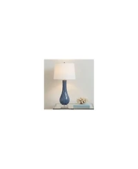 360 Lighting Shannon 30 1/2" High Stripe Ceramic Gourd Table Lamp with Dimmer