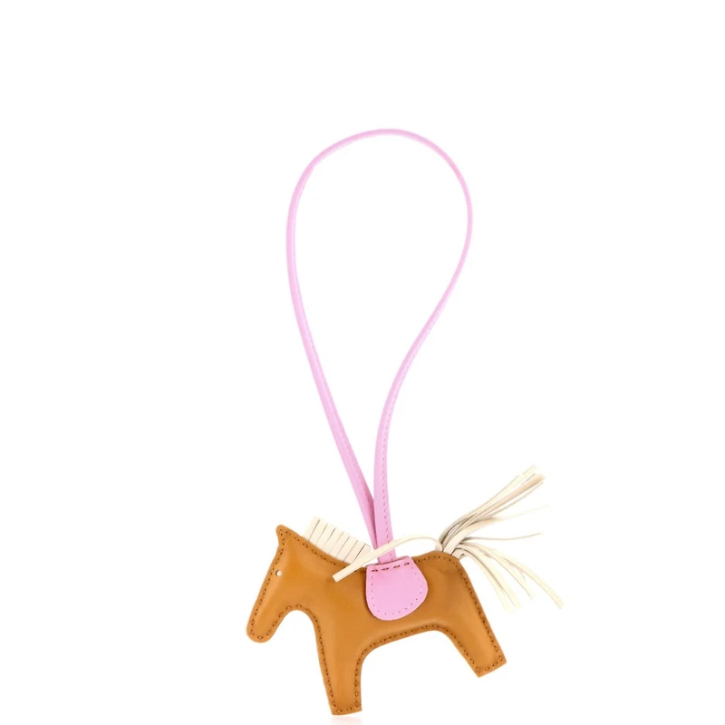 Pre-Owned HERMES Pm GriGri Rodeo Bag Charm Leather