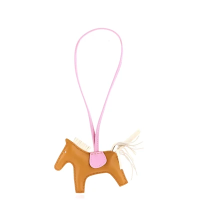 Pre-Owned HERMES Pm GriGri Rodeo Bag Charm Leather