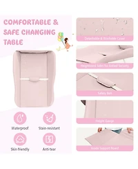 Gouun Infant Diaper Changing Table with Water Basin and Wheels