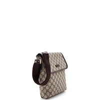 Pre-Owned Gucci Small Flap Messenger Gg Coated Canvas