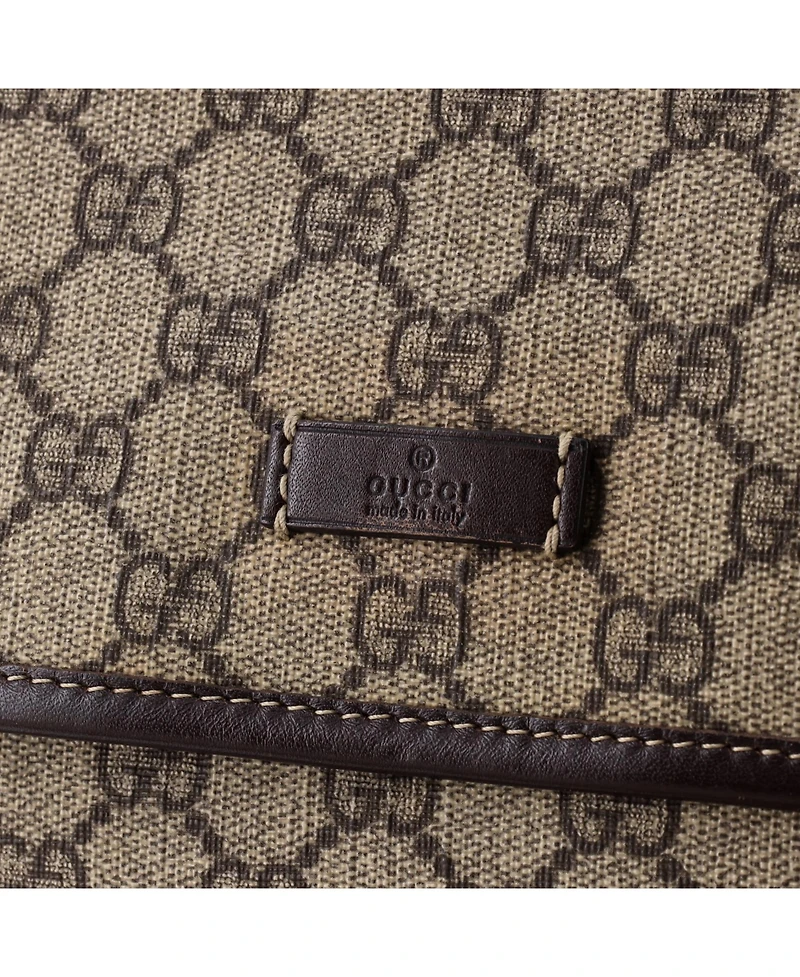 Pre-Owned Gucci Small Flap Messenger Gg Coated Canvas