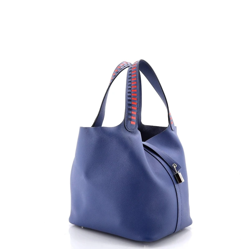 Pre-Owned HERMES Mm Picotin Lock Bag Tressage Epsom