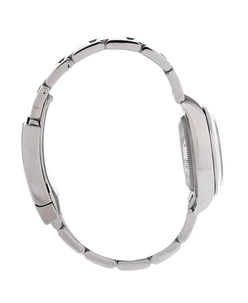 Pre-Owned Rolex Oyster Perpetual Beige Automatic Watch in Stainless Steel 28mm