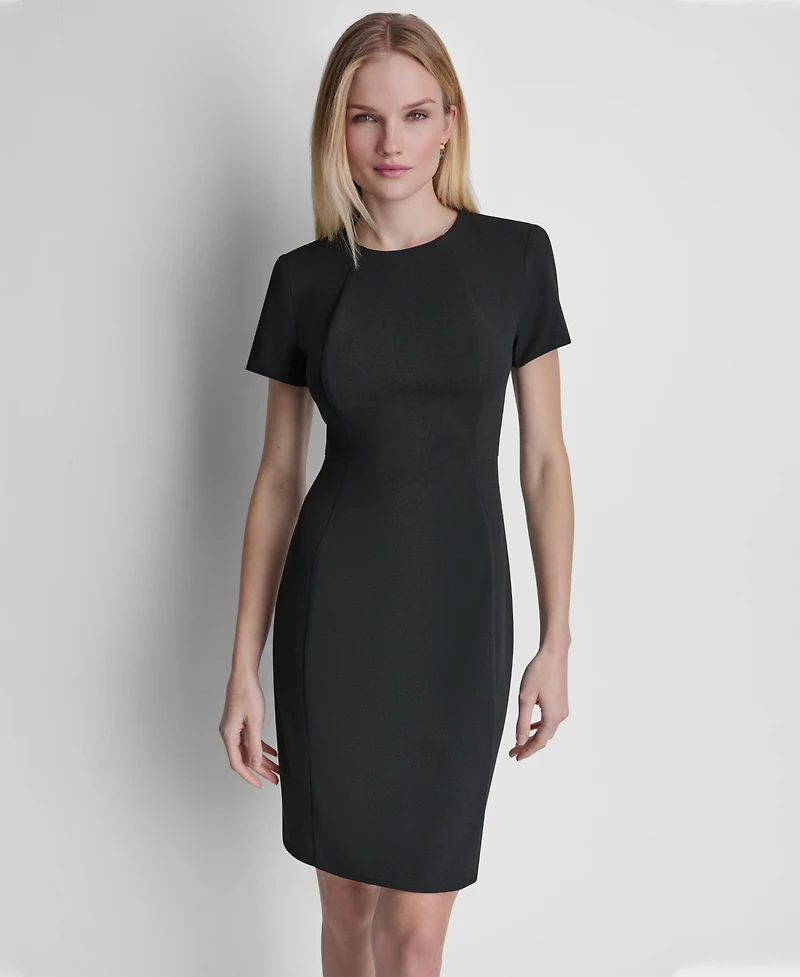 Dkny Women's Short-Sleeve Crewneck Dress