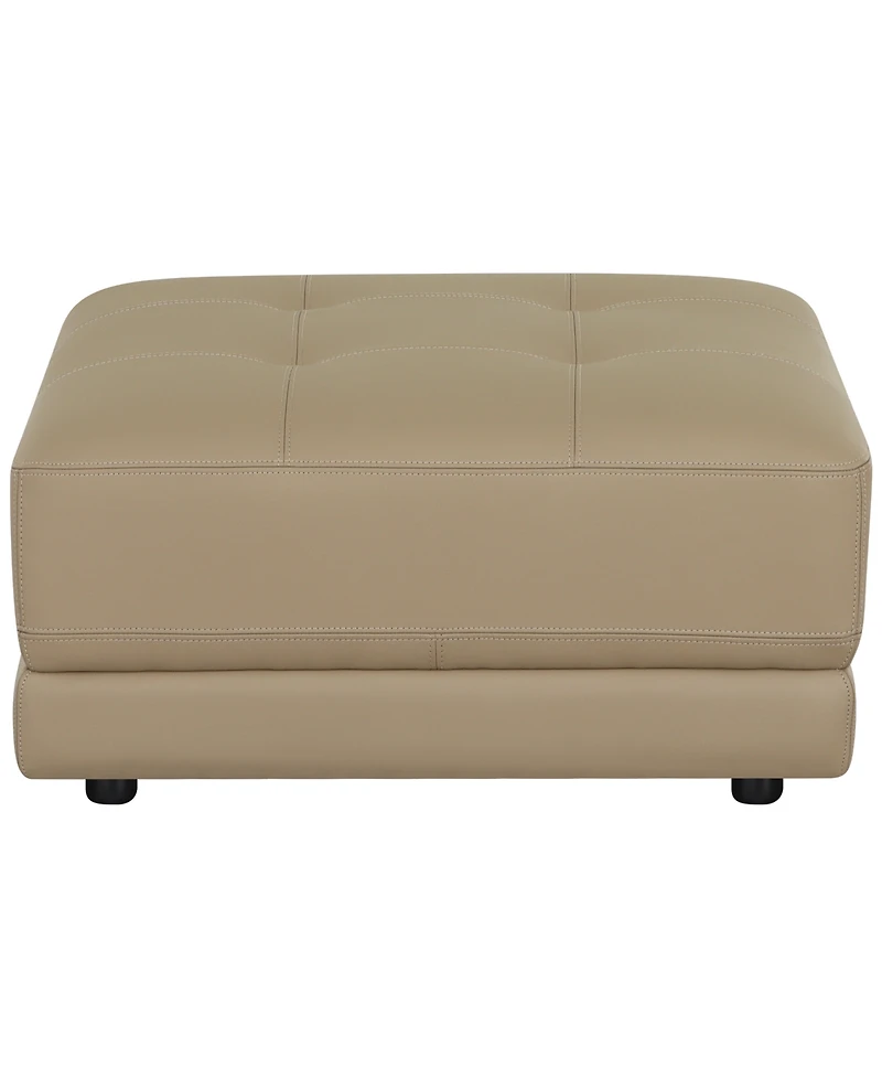 Versa 33" Leather Square Ottoman