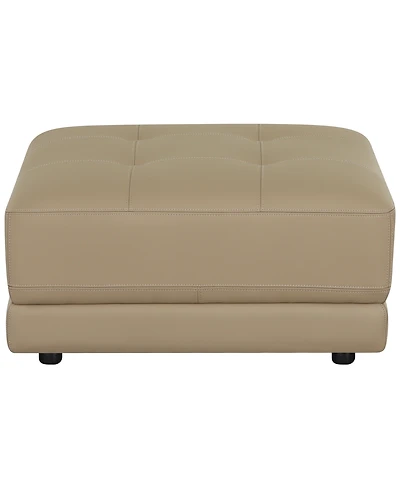 Versa 33" Leather Square Ottoman