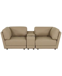 Versa 3-Piece Leather Console Sofa