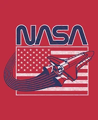 Hybrid Apparel Men's Americana Rocket Flag T-Shirt
