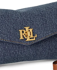 Lauren Ralph Lauren Tanner Denim Mini Crossbody Handbag