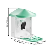Sugift Smart Bird Feeder with 2K Camera Ai Identifies 10000 Bird Species
