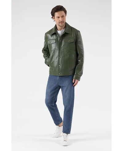 Furniq Uk Men's Leather Jacket