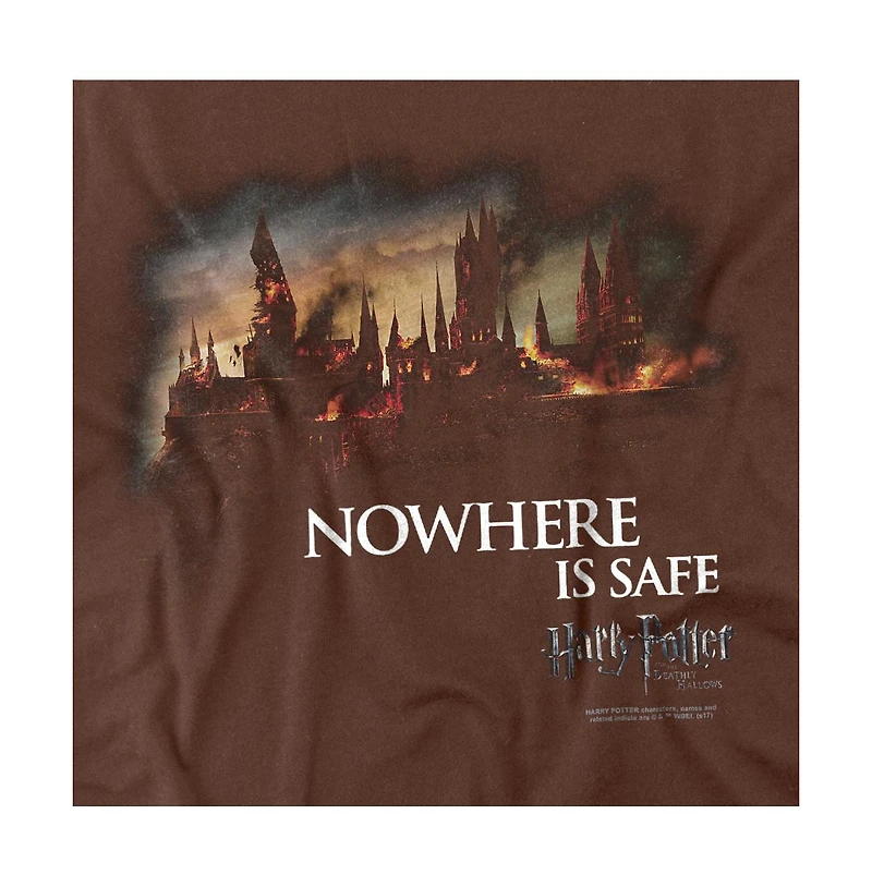 Harry Potter Men's Burning Hogwarts T-Shirt