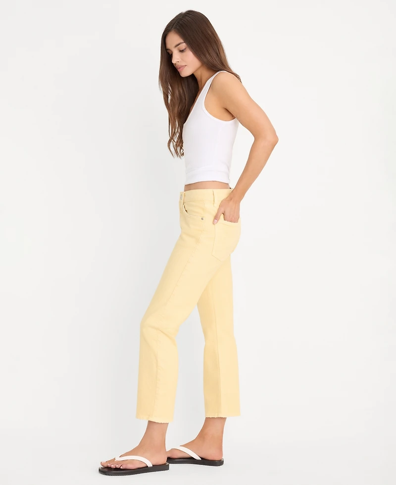 Good American Women's Vintage-Inspired Mid-Rise Straight Pants