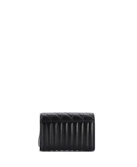 Pre-Owned Gucci Mini Gg Marmont Chain Wallet Mixed Matelasse Leather