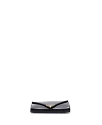 Pre-Owned Prada Mini Triangle Logo Envelope Chain Clutch Patent