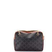 Pre-Owned Celine Small Patapans Bag Triomphe Coated Canvas