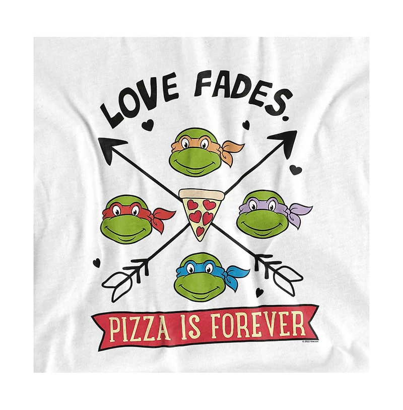 Logovision Men's Teenage Mutant Ninja Turtles Pizza Is Forever T-Shirt