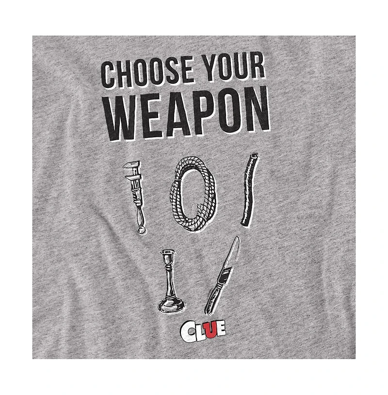Logovision Men's Clue Choose Your Weapon T Shirt