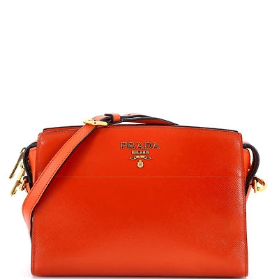 Pre-Owned Prada Bibliotheque Crossbody Saffiano Leather