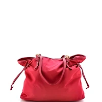 Pre-Owned Prada Medium Belted Tote Tessuto and Leather
