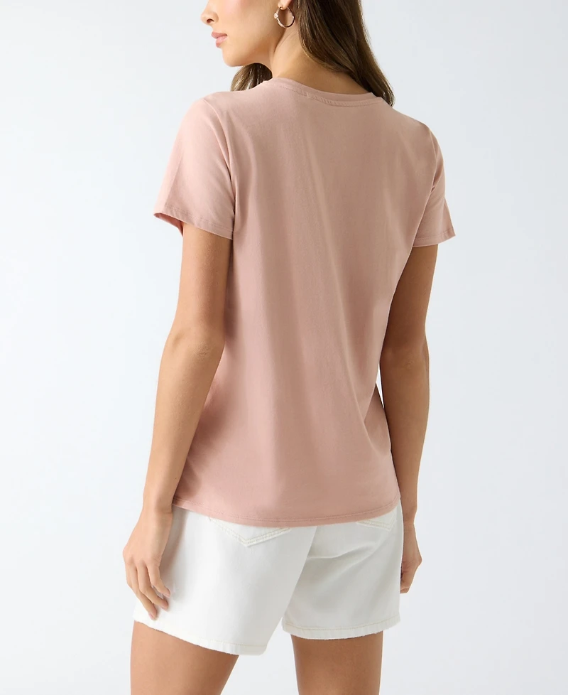 Guess Women's On the Yacht Short-Sleeve Cotton T-Shirt