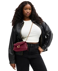 Coach Quilted Tabby Small Suede Shoulder Bag 20