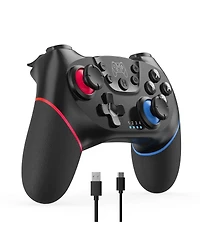 ECHTPeak Upgraded Switch Controller, Wireless Pro Controller for Switch 2/Lite/Oled, Bluetooth Remote Gamepad with Hall Effect Joystick, 6-Axis Gyro
