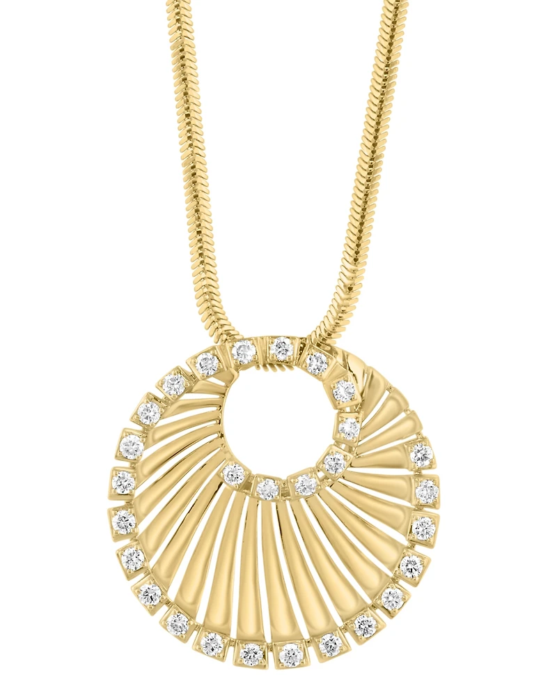 Effy Collection Diamond Pendant Necklace (1/5 ct. t.w.) in 14k Yellow Gold