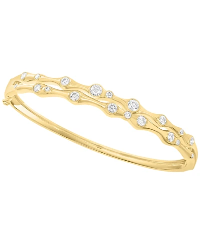 Effy Collection Diamond Bangle Bracelet (1-1/3 ct. t.w.) in 14k Yellow Gold