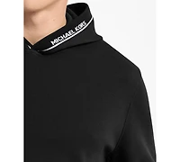 Michael Kors Men's Ribbed Logo Pull-On Hoodie