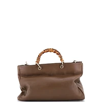 Pre-Owned Gucci Large Bamboo Shopper Tote Leather