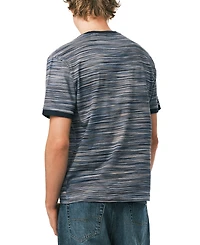 Buffalo David Bitton Men's Horizontal Stripe Pattern T-Shirt