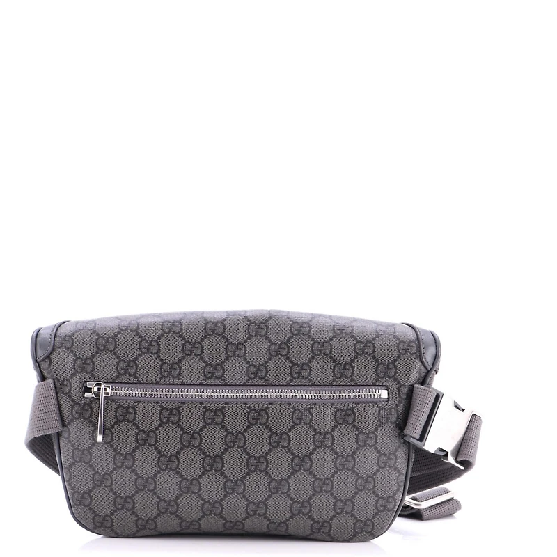 Pre-Owned Gucci Medium Ophidia Front Pocket Zip Belt Bag Gg Coated Canvas