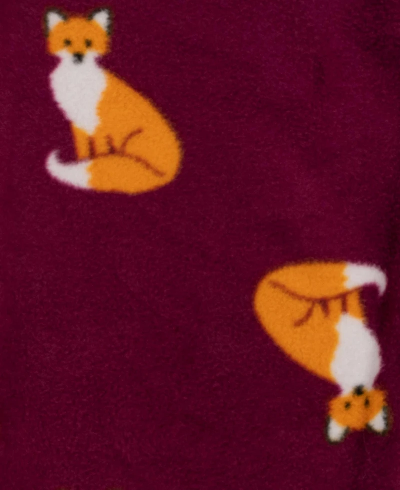 Leveret Toddler Matching Family Two-Piece Pajamas - Cotton Top and Fleece Plaid Pants