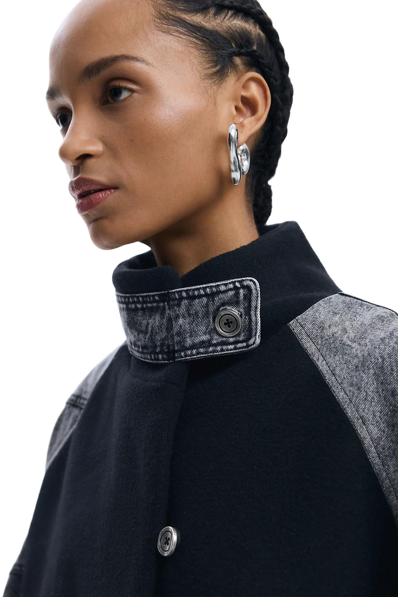 Desigual Women's Hybrid denim poncho