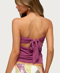 Edikted Women's Lanah Back Cutout Strapless Top