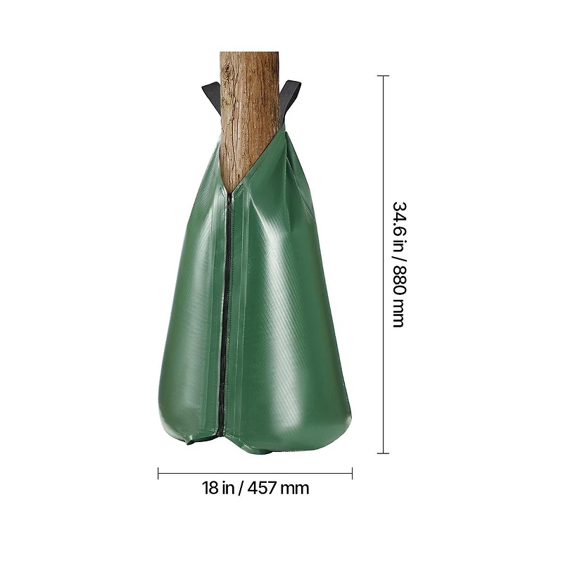 Sugift 4 Pack 20 Gallon Tree Watering Bag Slow Release Drip Irrigation