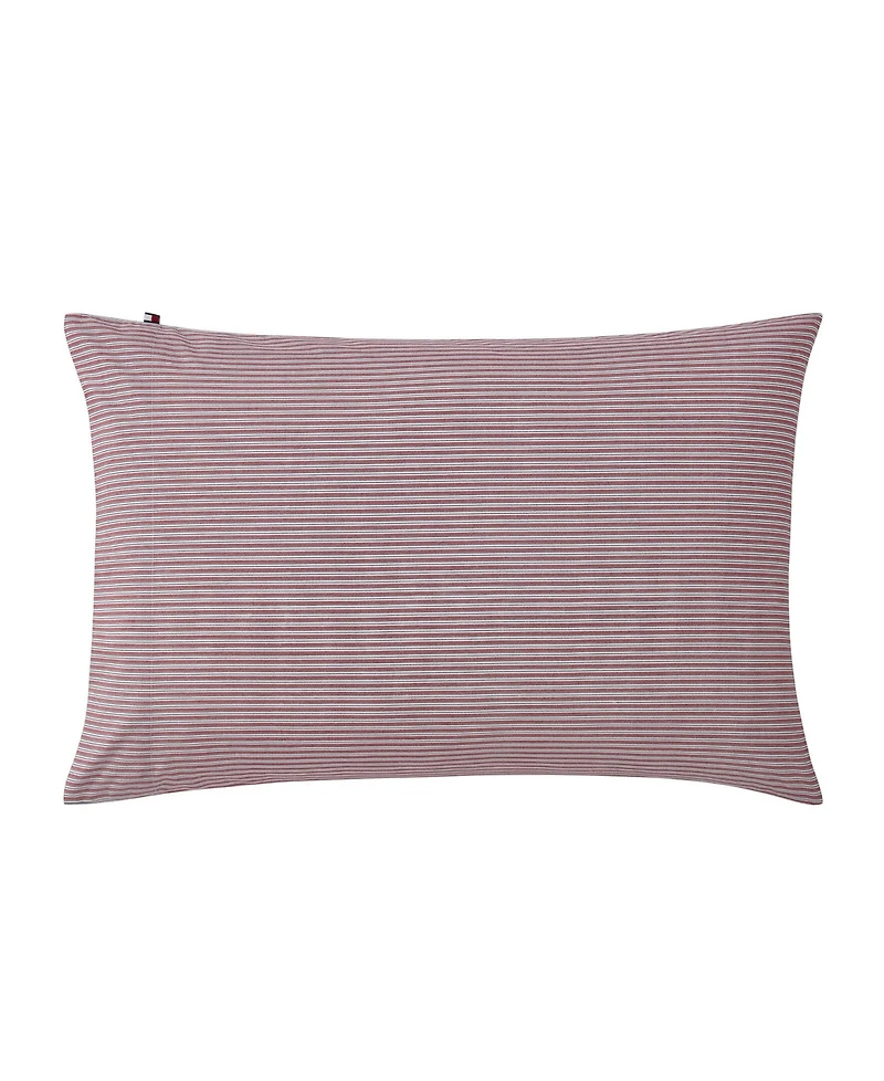 Tommy Hilfiger Highland Ticking Stripe Cotton Percale 2-Pc. Pillowcase Set