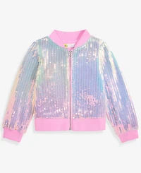 Epic Threads Toddler Girls' 12M-5T Sequin Bomber Jacket, Macy's Exclusive
