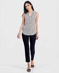 Jm Collection Petite Ity Sleeveless V-Neck Top, Macy's Exclusive
