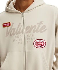 Cotton On Men's Cropped Zip Up Graphic Hoodie