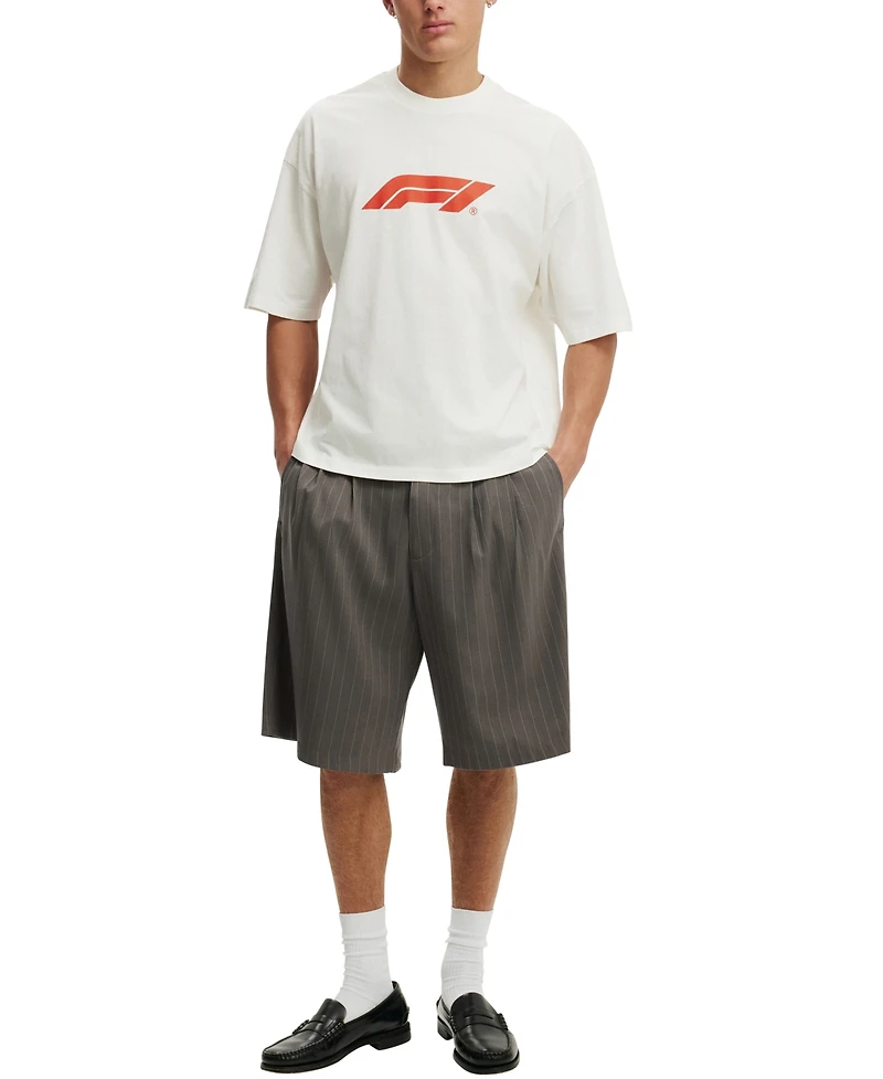 Cotton On Men's Cropped Modern-Fit License T-Shirt