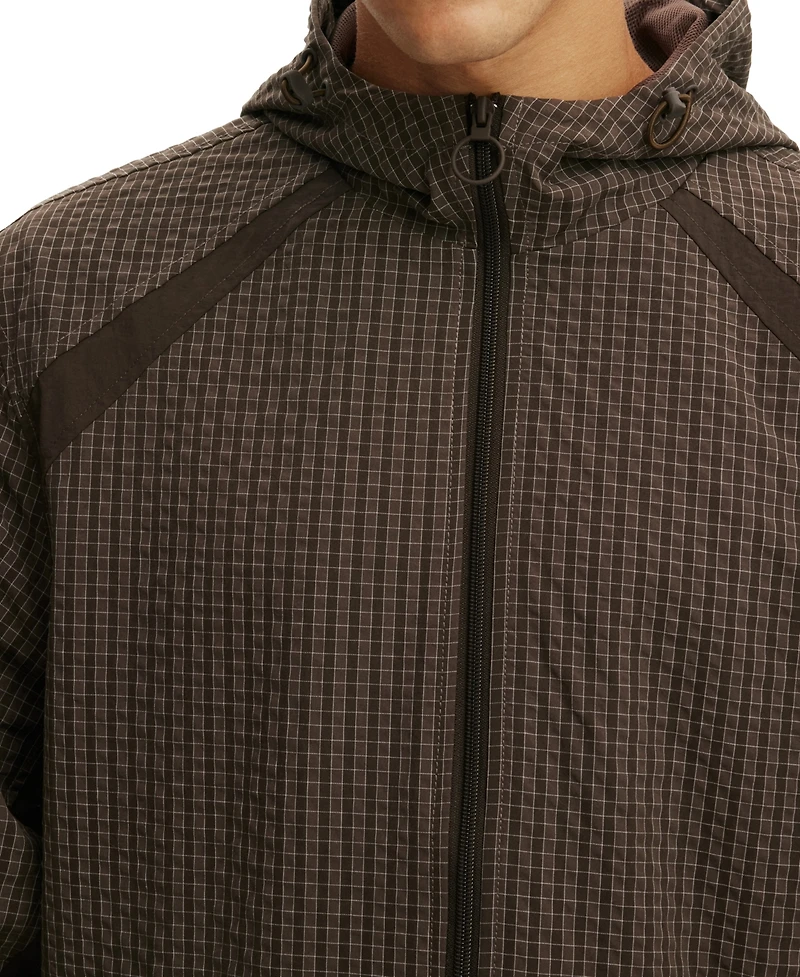 Cotton On Men's Hooded Spray Long-Sleeve Jacket